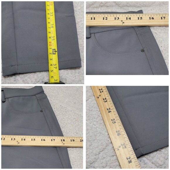 Lafayette 148 New York Womens Gray Mercer Pants Mid Rise Stretch Size 8 - Picture 10 of 11